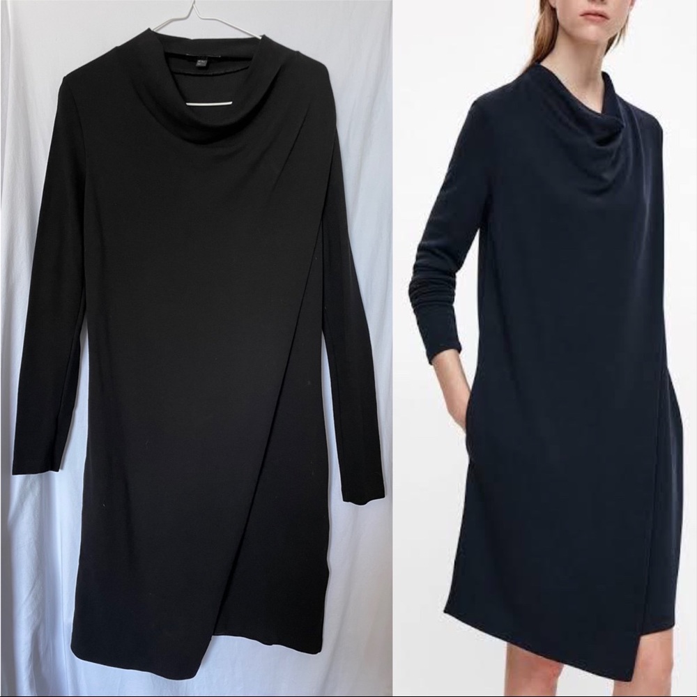 COS JERSEY ASYMMETRICAL DRESS